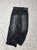 Acid Wash Dark Charcoal Denim