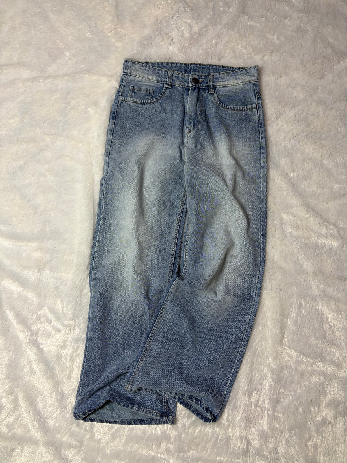 Light Distressed Blue Denim