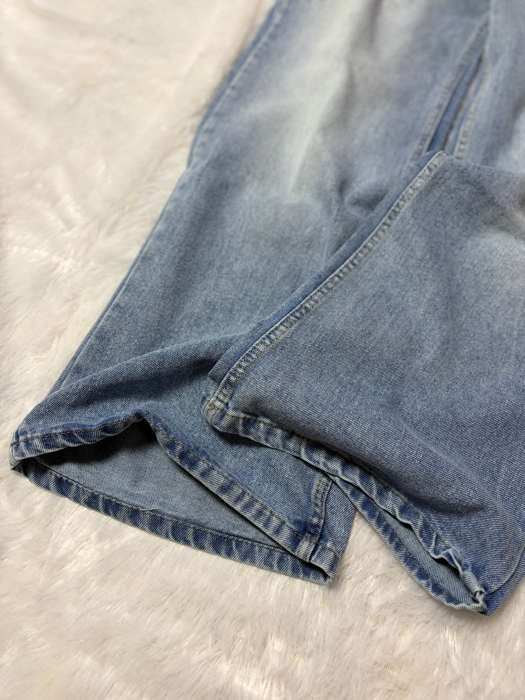 Light Distressed Blue Denim