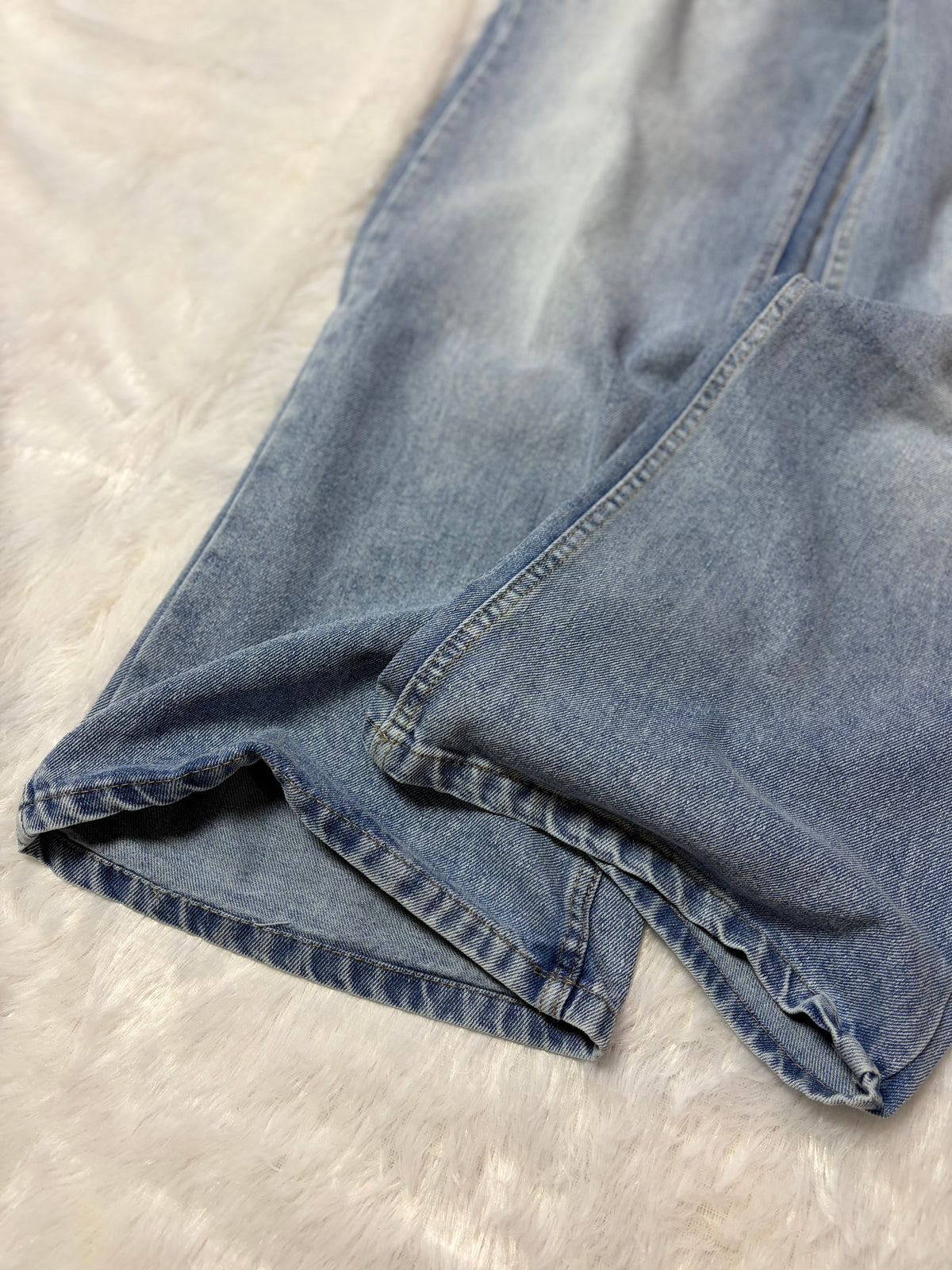 Light Distressed Blue Denim