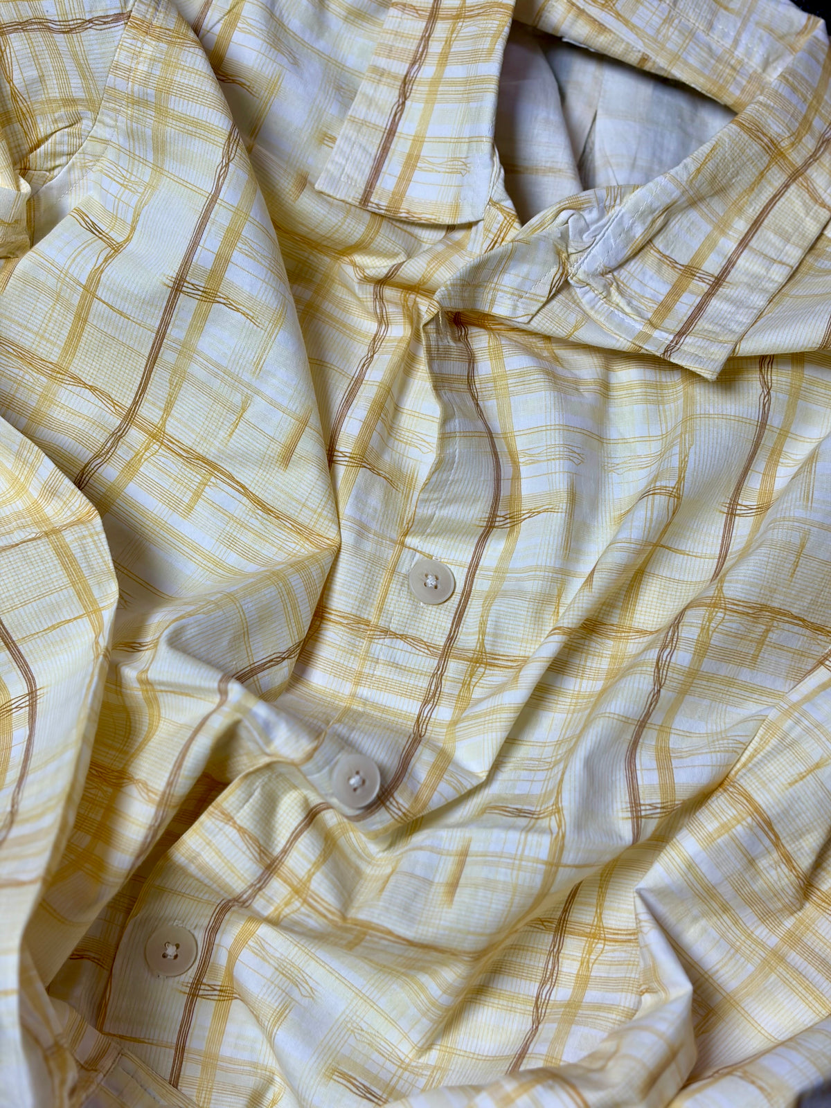 Retro Grid Button-Down